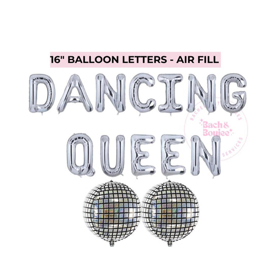 Dancing Queen Bachelorette Mamma Mia Bachelorette Decoration Hen Party Last Disco Cup Disco Ball Balloon Silver Blue Bachelorette ABBA Party Bach and Boujee