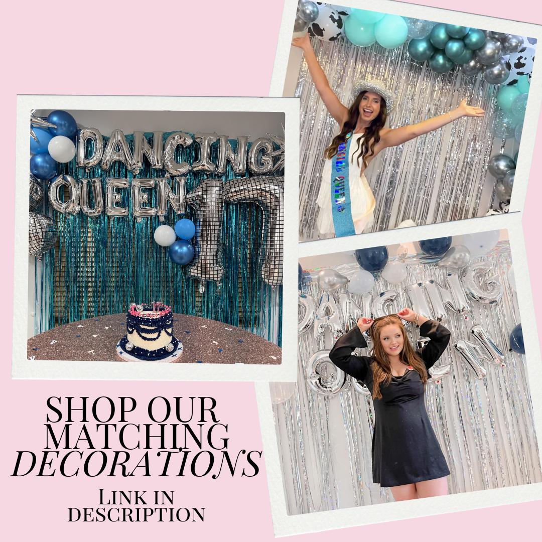 Dancing Queen Banner Decoration Bachelorette Party Theme 17th Birthday Party Hen Party Mamma Mia Bach and Boujee Banners
