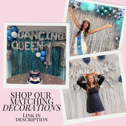 Dancing Queen Banner Decoration Bachelorette Party Theme 17th Birthday Party Hen Party Mamma Mia Bach and Boujee Banners