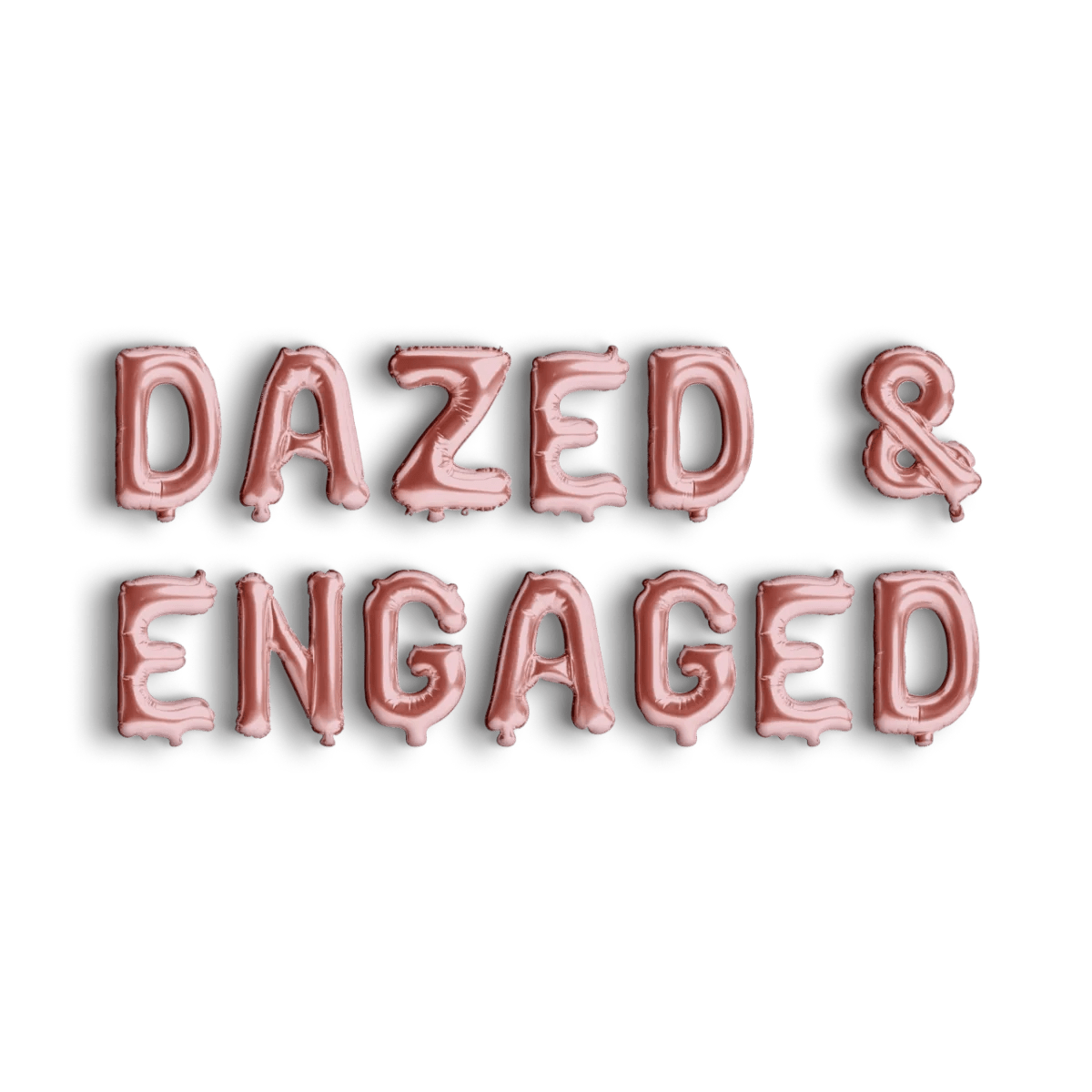 Dazed and Engaged Balloon Banner - Bachelorette Party 90s Neon Jumbo Bride Decoration Bach and Boujee Balloons