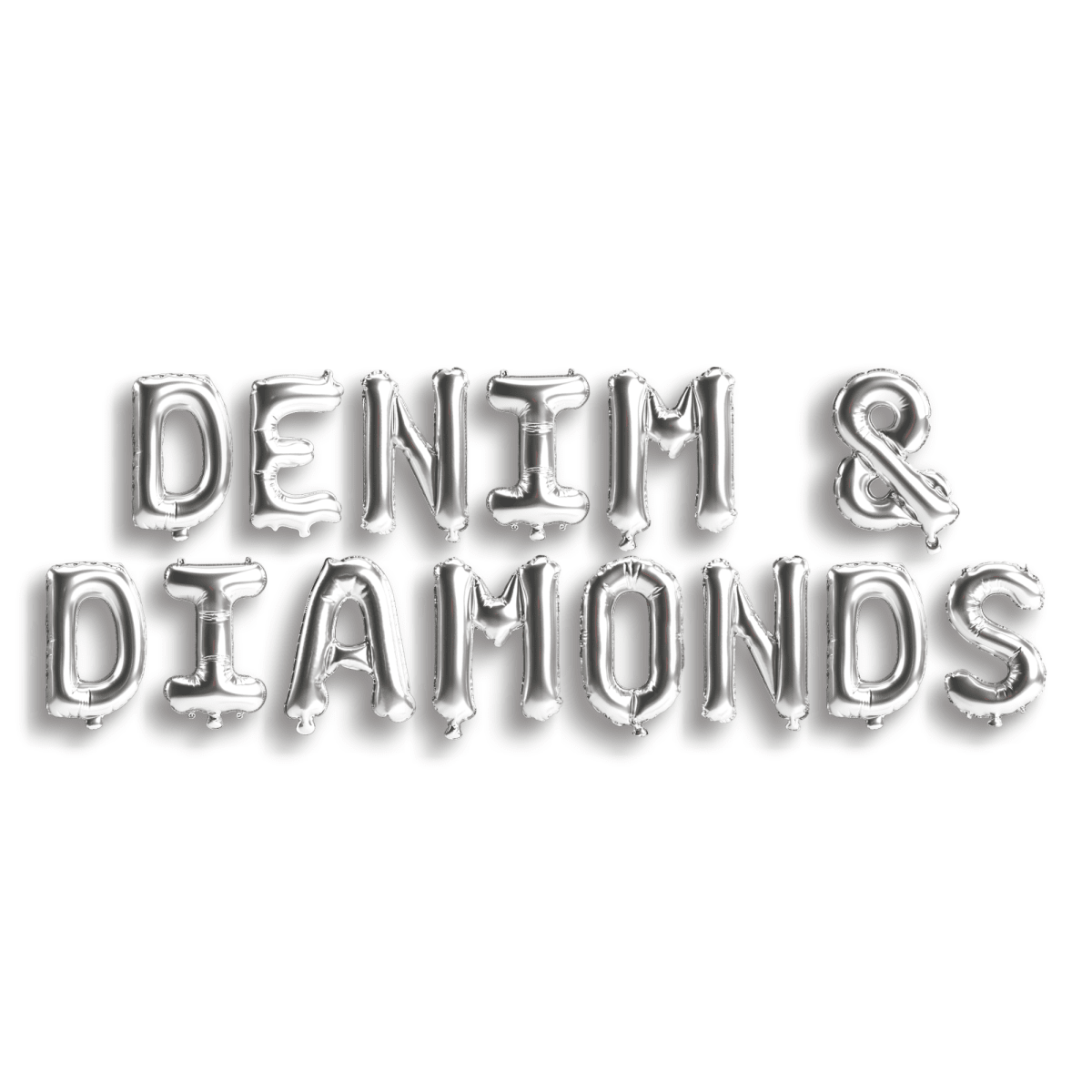 Denim & Diamonds Balloon Banner Bach and Boujee Balloons