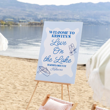 Digital Template - Love on the Lake Welcome Sign Bach and Boujee