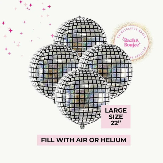 Disco Ball Balloons Last Disco Cowgirl Decorations for Bachelorette Party and Hen Parties Bach and Boujee Balloons