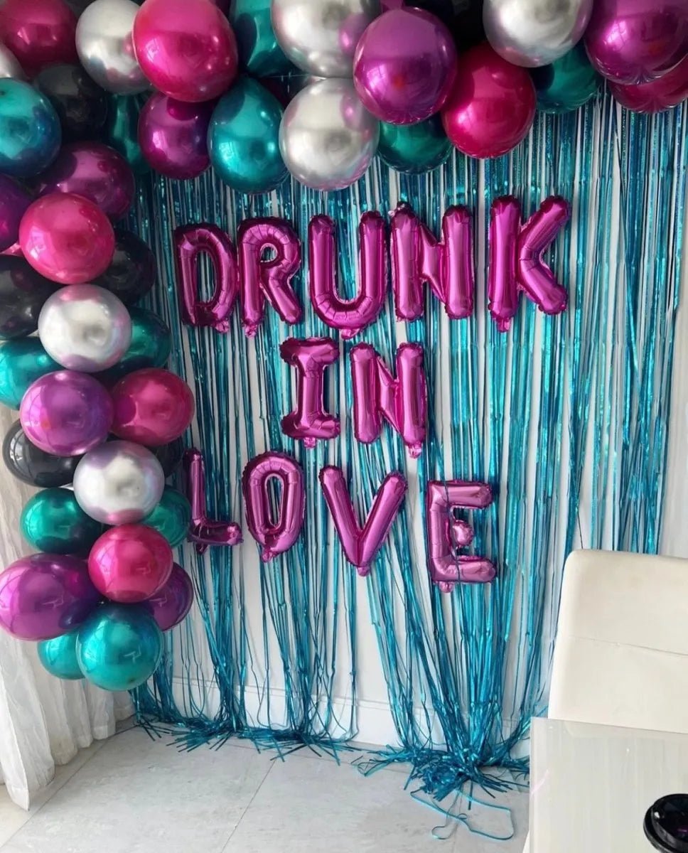 Drunk in Love Balloon Banner - Bachelorette Party Decorations - Mexico Vegas Nashville Celebrations Bach and Boujee Balloons