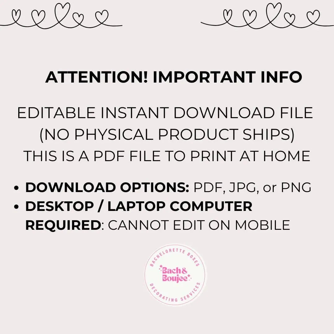 Editable Vintage Bridesmaid Proposal Card Template - Fun Martini Design for Maid of Honor Bach and Boujee Invitations
