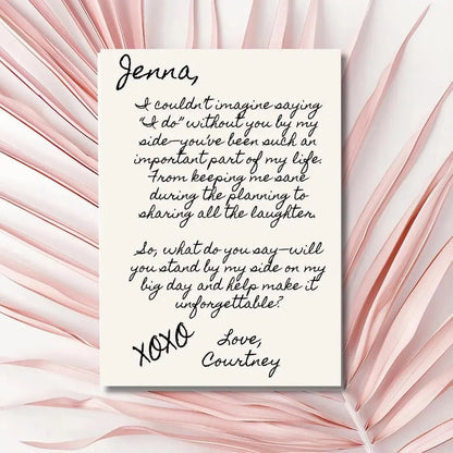 Editable Vintage Bridesmaid Proposal Card Template - Fun Martini Design for Maid of Honor Bach and Boujee Invitations