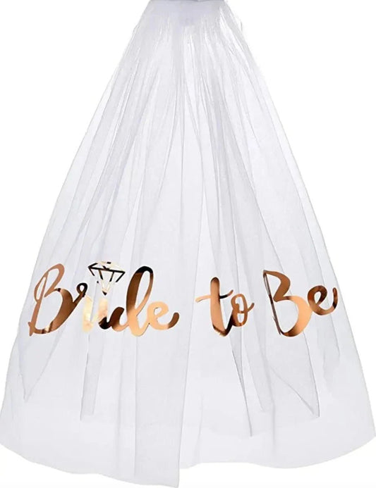 Elegant Bridal Shower Veil and Sash Combo - Celebrate Your Upcoming Wedding in Style Bach and Boujee Veil
