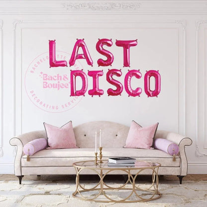 Final Boogie Balloon Decoration - Retro Bridal Party Ballroom Bash Bach and Boujee Balloons