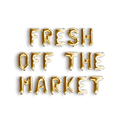 Fresh Off the Market Balloon Banner Bach and Boujee Balloons