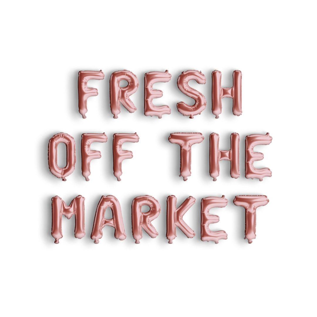 Fresh Off the Market Balloon Banner Bach and Boujee Balloons