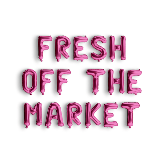 Fresh Off the Market Balloon Banner Bach and Boujee Balloons