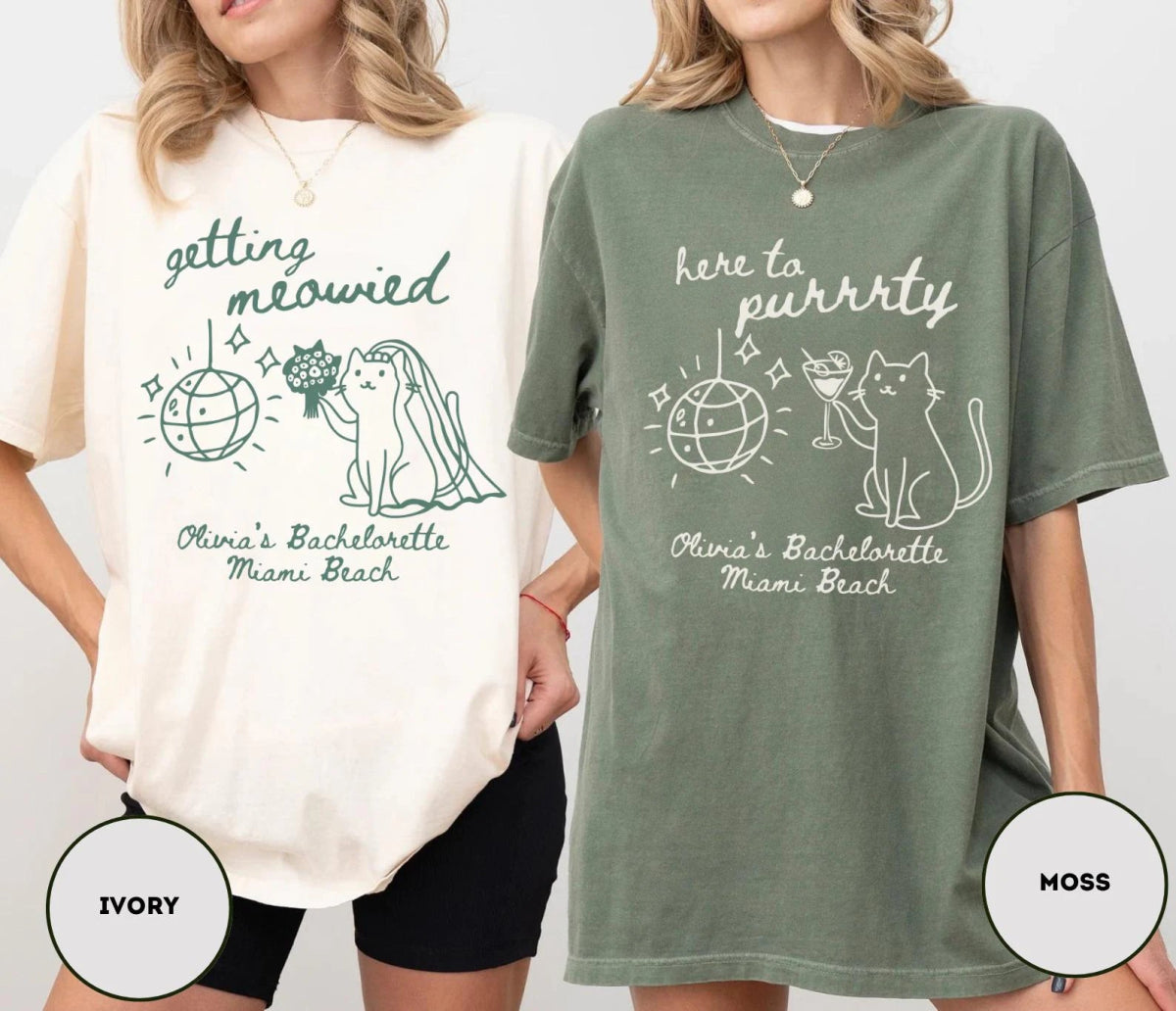 Getting Meowied Bachelorette Shirt Bach and Boujee T-Shirt