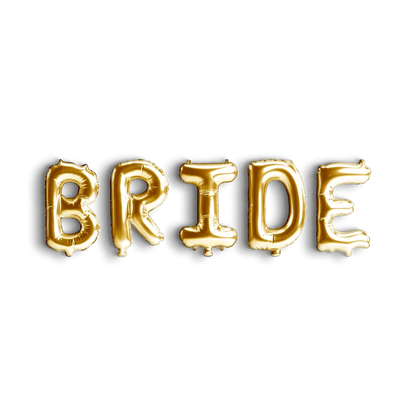 Giant Bride Foil Balloon Banner - Essential Hen Night, Stagette Decor, Bridal Shower Decorative Element Bach and Boujee Balloons