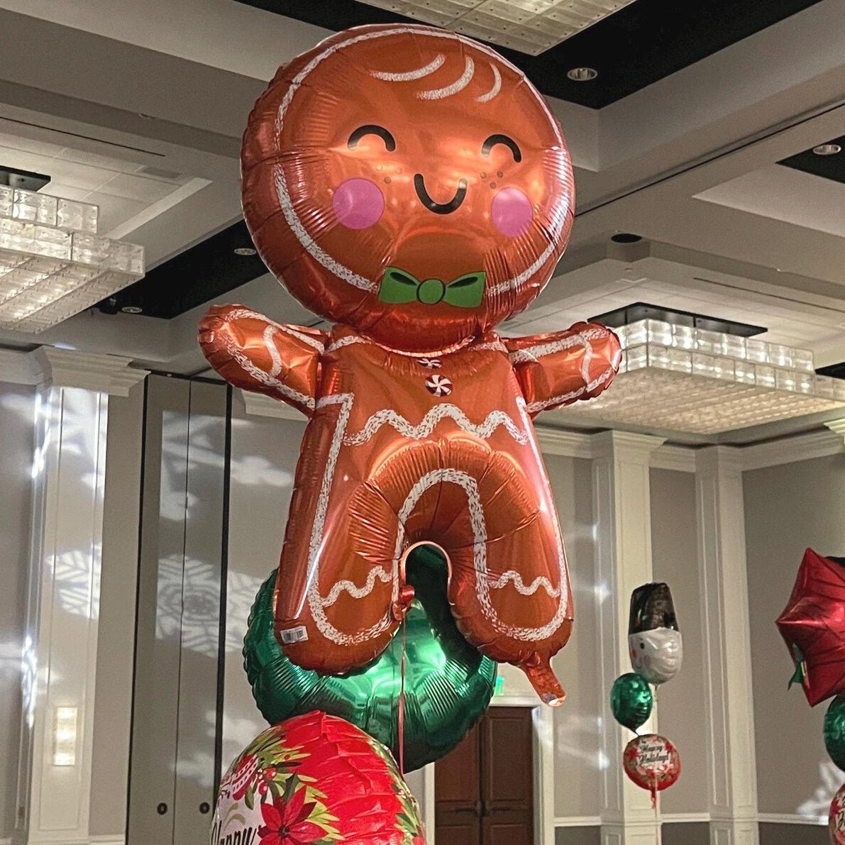 Gingerbread Man Balloon Bach and Boujee Balloons