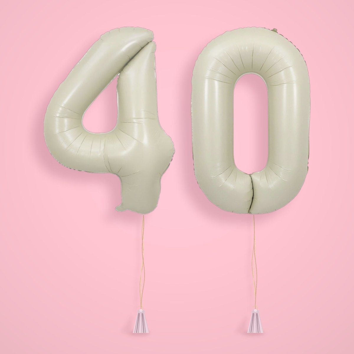 Gold Birthday Number Balloons - Jumbo 40" Bach and Boujee