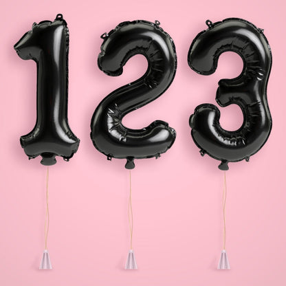 Gold Birthday Number Balloons - Jumbo 40" Bach and Boujee