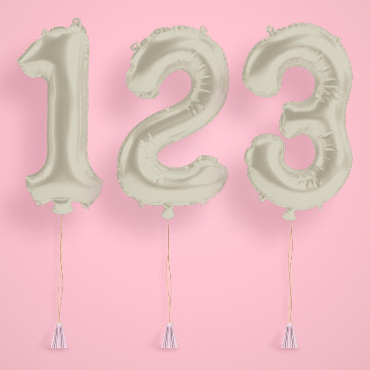 Gold Birthday Number Balloons - Jumbo 40" Bach and Boujee