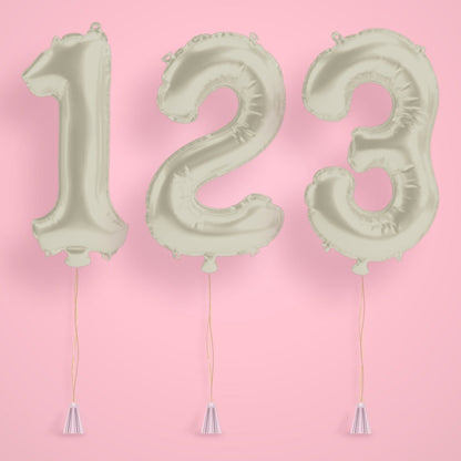 Gold Birthday Number Balloons - Jumbo 40" Bach and Boujee