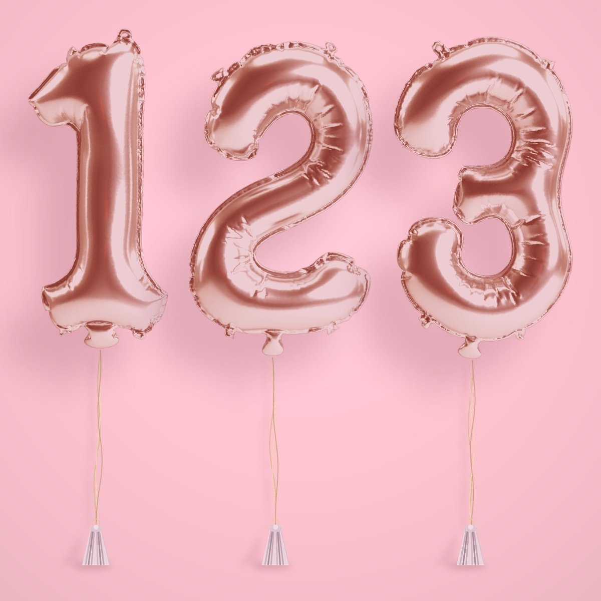 Gold Birthday Number Balloons - Jumbo 40" Bach and Boujee