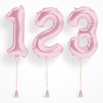 Gold Birthday Number Balloons - Jumbo 40" Bach and Boujee