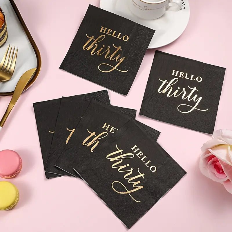 Hello Thirty Napkins Bach and Boujee