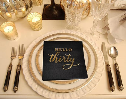 Hello Thirty Napkins Bach and Boujee