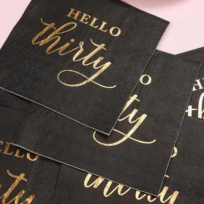 Hello Thirty Napkins Bach and Boujee