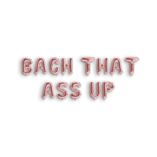 Hen Party Glamour Balloon Decor Set - Bach It Up - Radiant Rose Gold, Pink, Silver, and Black - Drunk On Joy Motif Bach and Boujee