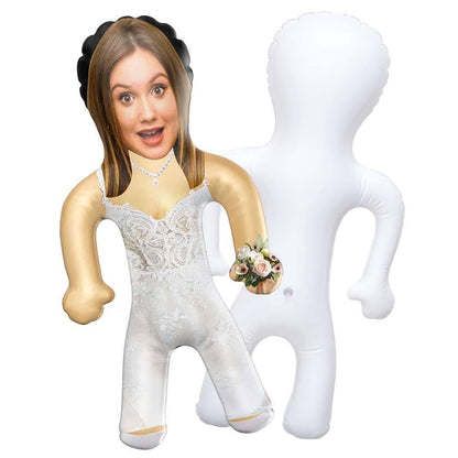 Inflatable Bride Doll Custom Doll Bride Gift for Lesbian Bachelorette Decorations LGBTQ Bachelorette Balloons for Hen Party Bach and Boujee