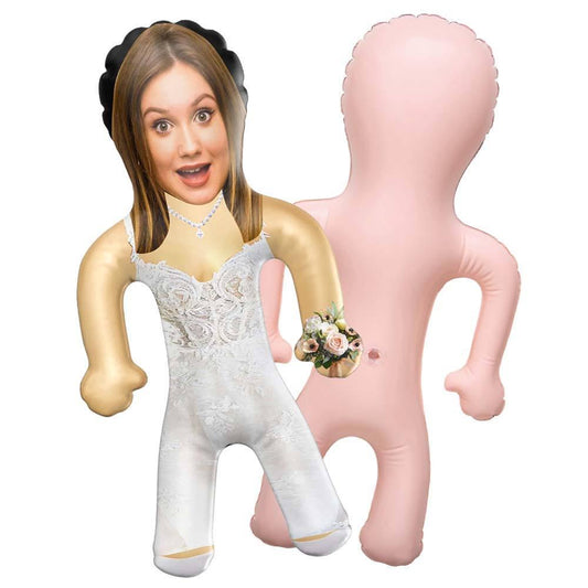 Inflatable Bride Doll Custom Doll Bride Gift for Lesbian Bachelorette Decorations LGBTQ Bachelorette Balloons for Hen Party Bach and Boujee