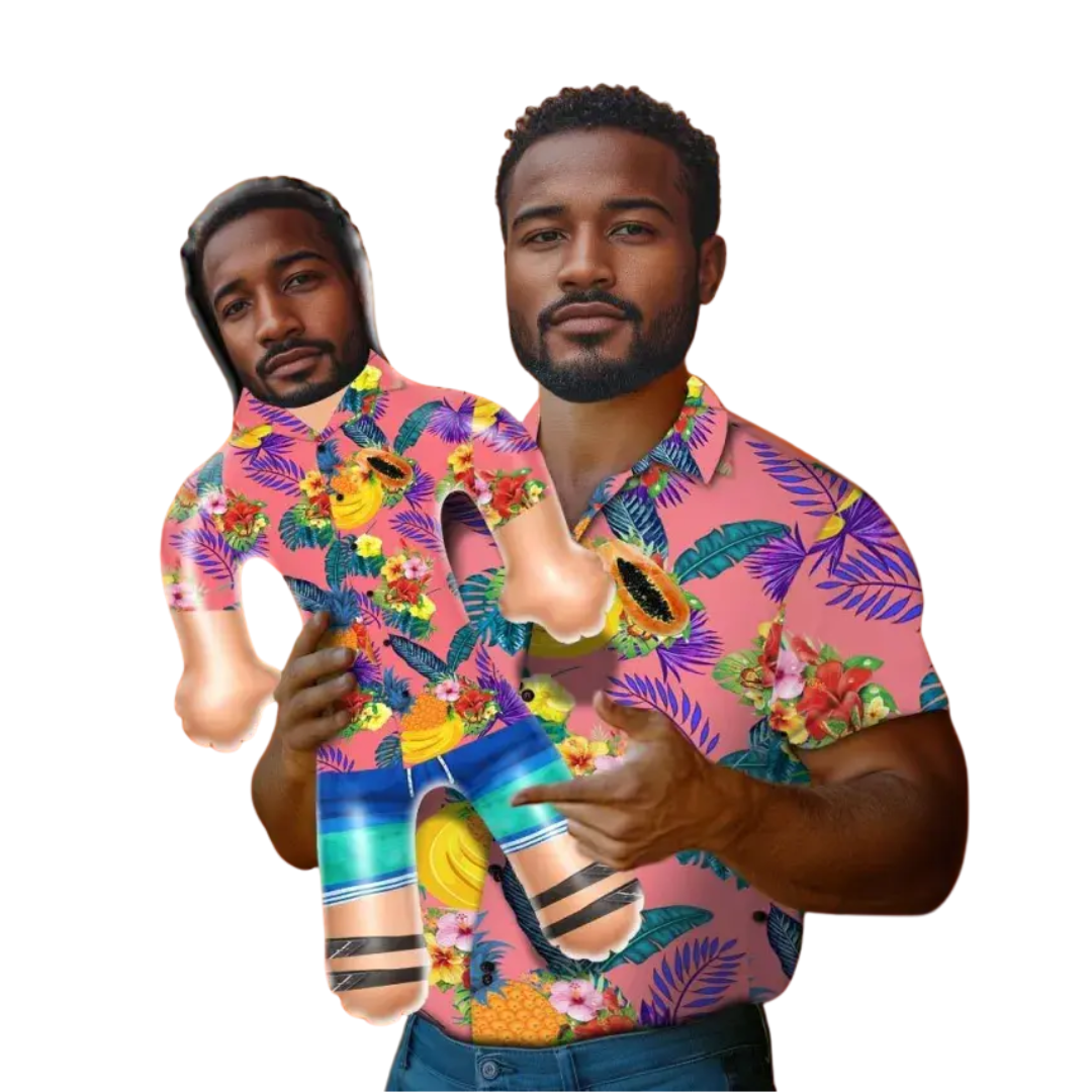 Inflatable Hawaiian Blow Up Doll Bach and Boujee
