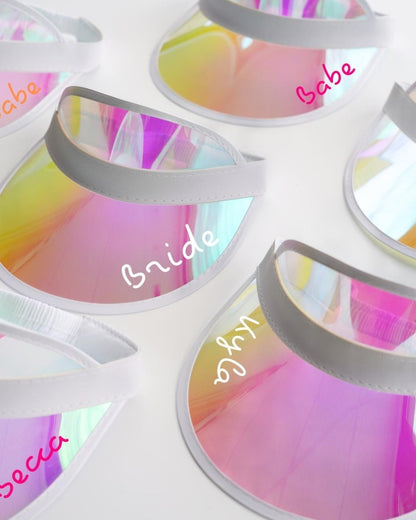 Island Bachelorette Party Visor Bach Island Font Personalized Name Visor Beach Pool Custom Sticker Bride Entered the Villa Bachelorette Gift Bach and Boujee