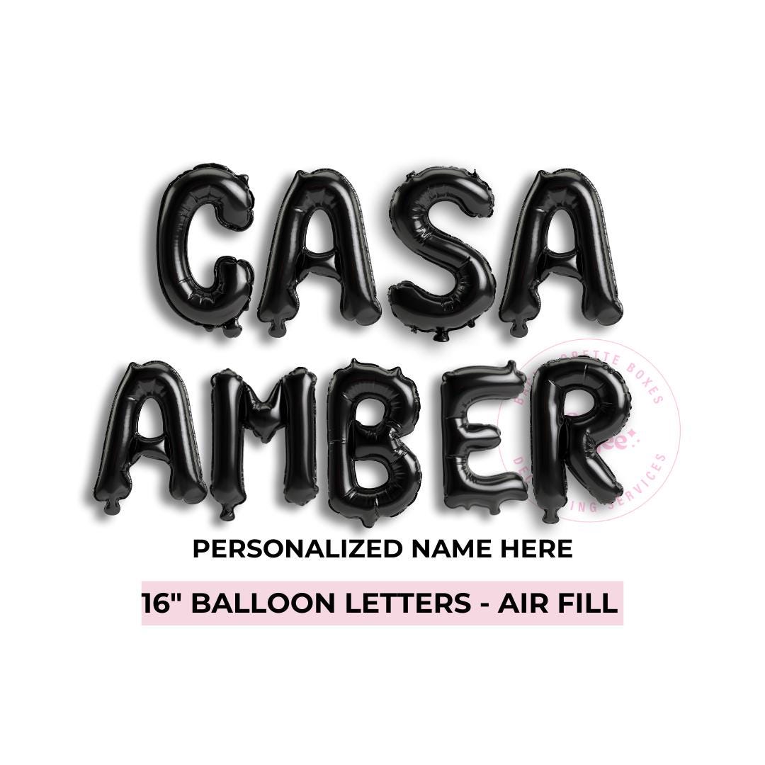 Island Theme Bachelorette - Casa Banner Casa Amor Sign Custom Phrase Balloon Mi Casa Es Su Bach and Boujee