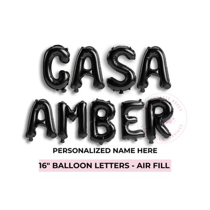 Island Theme Bachelorette - Casa Banner Casa Amor Sign Custom Phrase Balloon Mi Casa Es Su Bach and Boujee