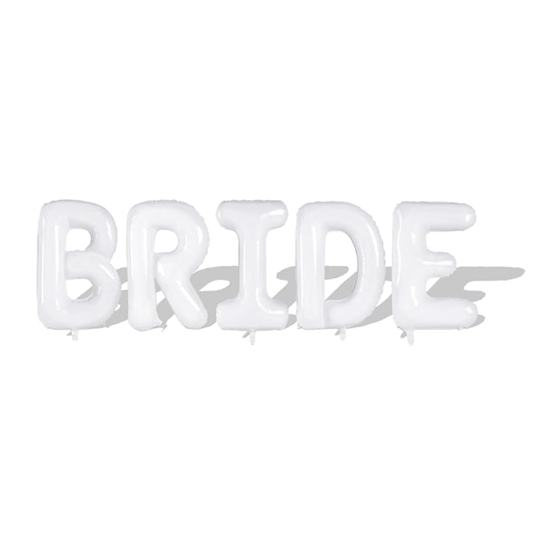 Jumbo 40" Bride Balloon - White Bach and Boujee