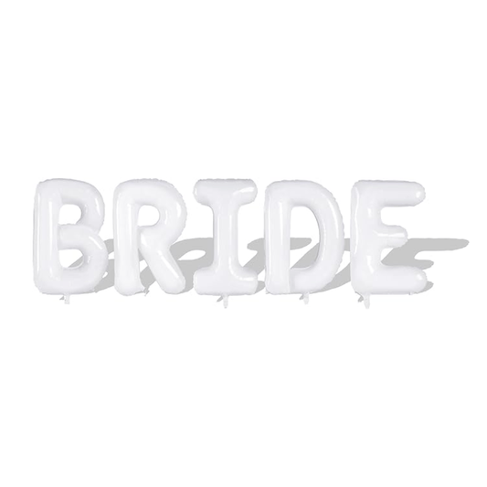 Jumbo 40" Bride Balloon - White Bach and Boujee