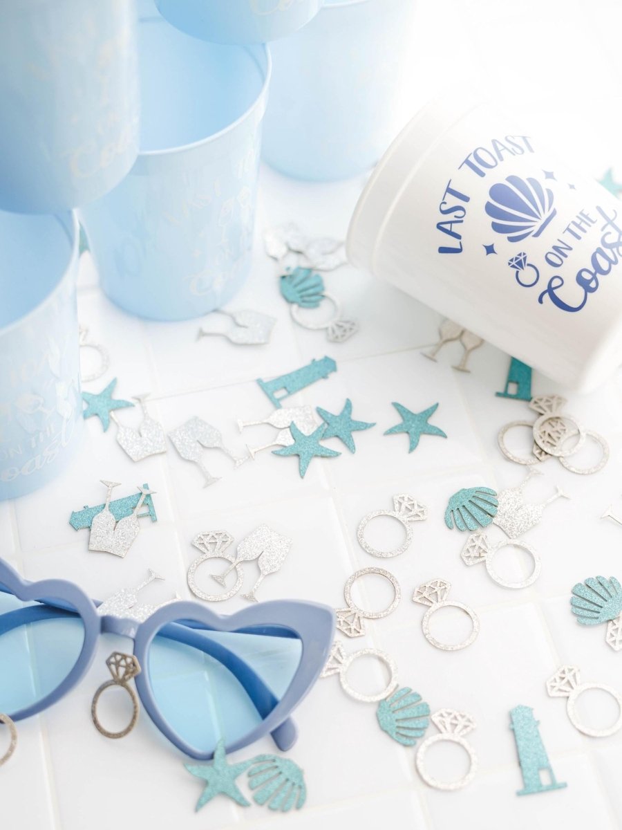 Last Toast On the Coast Cup Coastal Beach Theme Bachelorette Party Cup Bach and Boujee