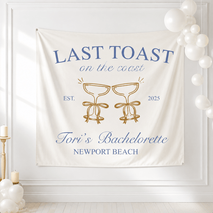 Last Toast On the Coast Tapestry Bach and Boujee Home Decor