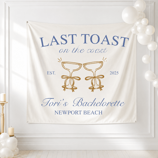 Last Toast On the Coast Tapestry Bach and Boujee Home Decor