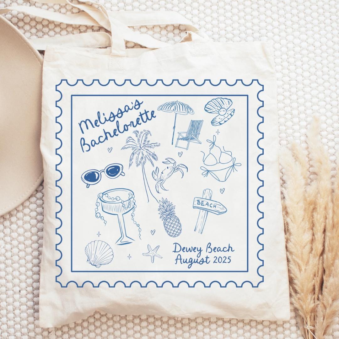 Last Toast On the Coast Tote Bag - Coastal Bachelorette Beach Pool Bag Bachelorette Party Favor Bach and Boujee