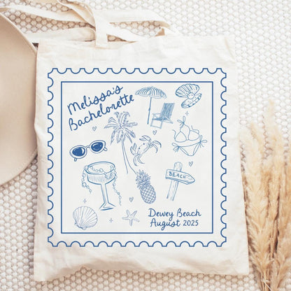 Last Toast On the Coast Tote Bag - Coastal Bachelorette Beach Pool Bag Bachelorette Party Favor Bach and Boujee