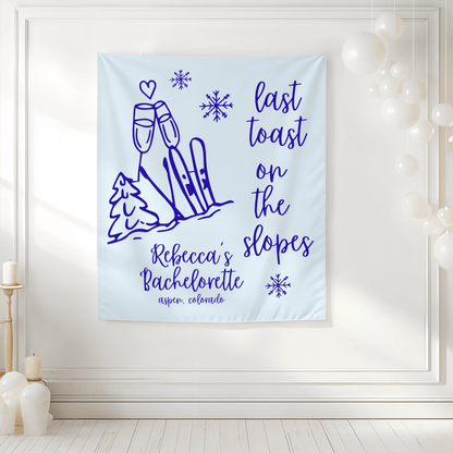 Last Toast On The Slopes Tapestry Bach and Boujee
