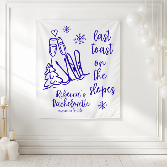 Last Toast On The Slopes Tapestry Bach and Boujee