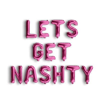 Lets Get Nashty Balloon Banner - Cowgirl Themed Balloon - Nash Bash Nashville Birthday Decoration Bach and Boujee Balloons