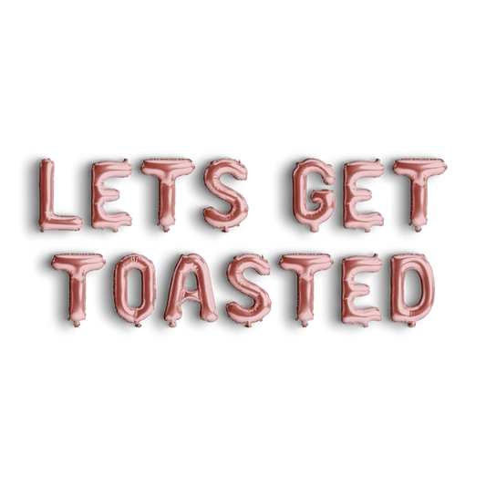 Let's Get Toasted Balloon Banner - Camp Bachelorette Party Camp Balloons Camp Bach Accessories Bachelorette Decorations Camping Balloon Hen Party Bach and Boujee Balloons