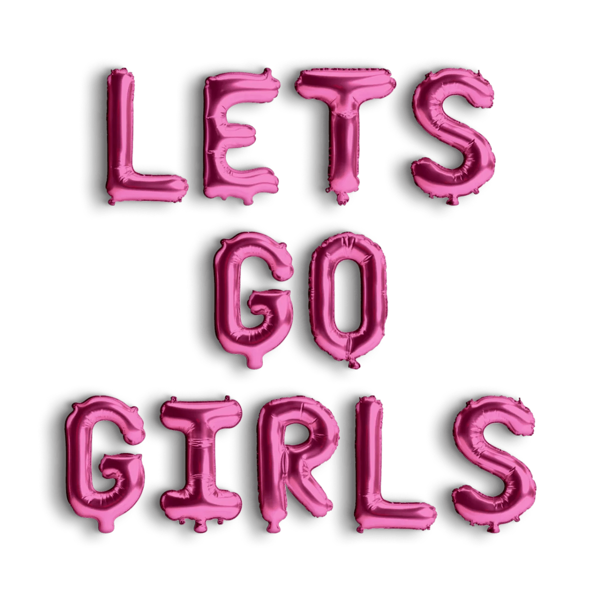 Lets Go Girls Balloon Banner - Nashville Bachelorette Cowgirl Country Hen Party Austin Bachelorette Decorations Bach and Boujee Balloons