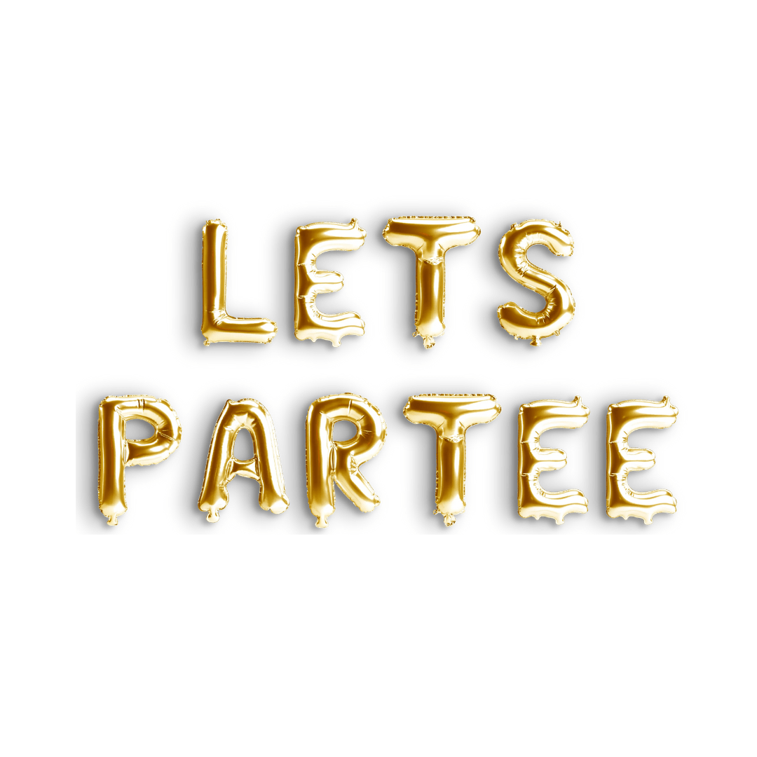 Lets Par Tee Golf Balloon Banner Bach and Boujee