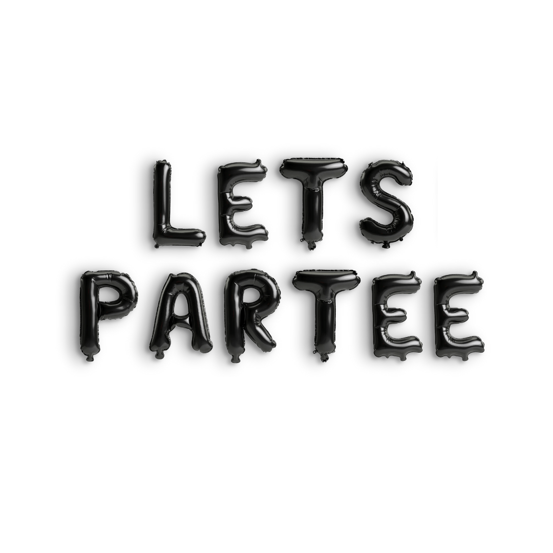 Lets Par Tee Golf Balloon Banner Bach and Boujee