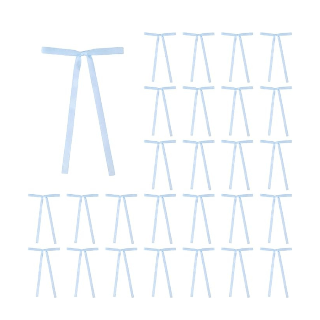 Light Blue Bows - Blue Ribbon Decoration Bach and Boujee