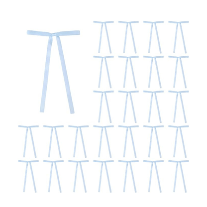 Light Blue Bows - Blue Ribbon Decoration Bach and Boujee